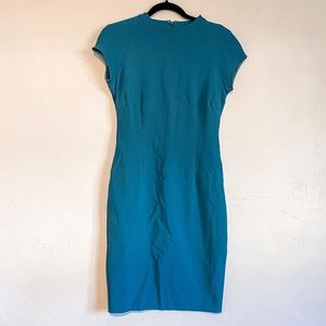 Stella McCartney Teal Short Sleeve Mini Dress